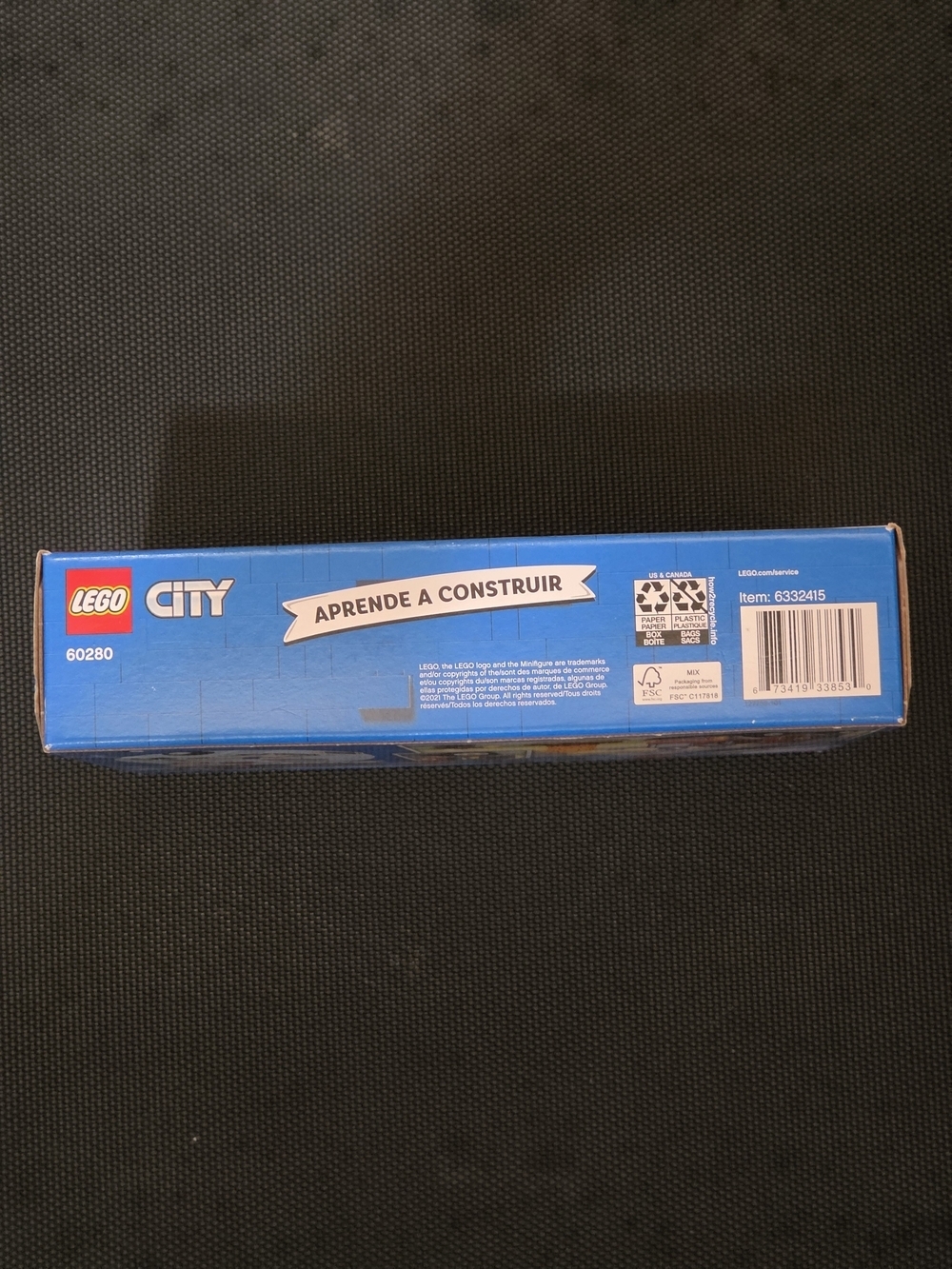 LEGO City Red Fire Ladder Truck Building Set #60280 NWT - Picture 10 of 11
